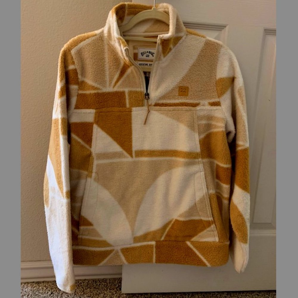 NWT Billabong Women's Boundary Mock Half-Zip Fleece Pullover, M